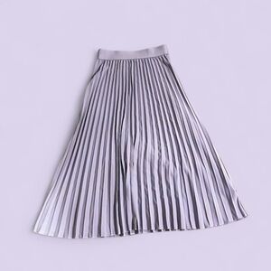Elegant Gray Pleated Skirt